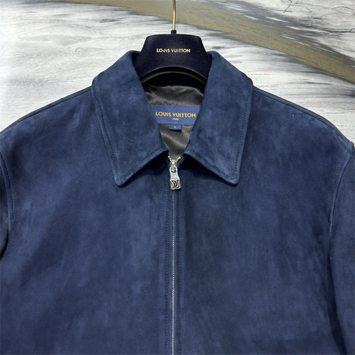 2024fw LV Leather Jacket Top Version