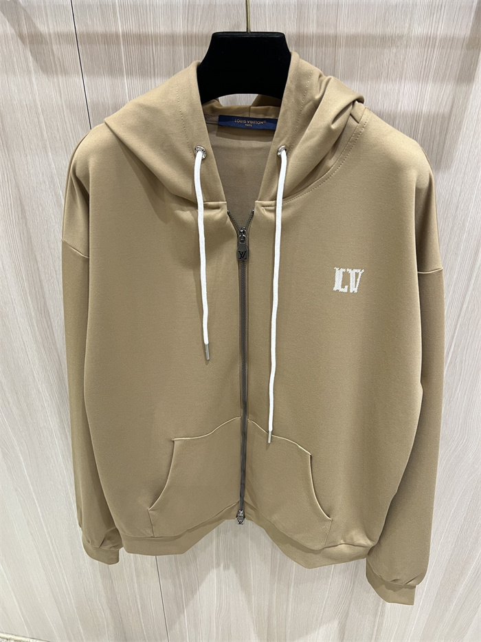 2024fw LV Zipper Hoodie Top Version