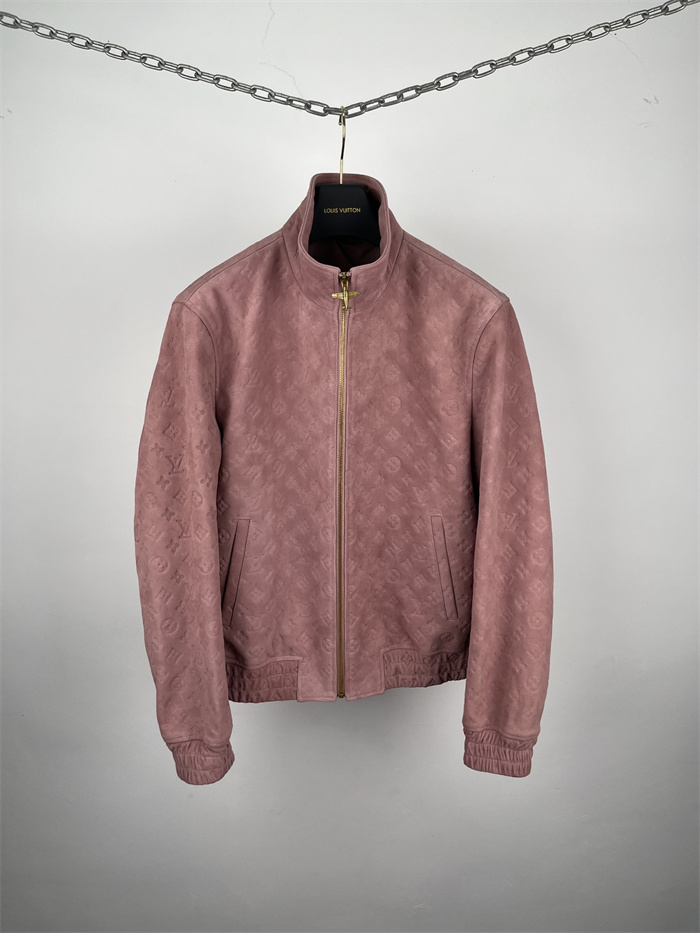 2024fw LV Leather Jacket Top Version