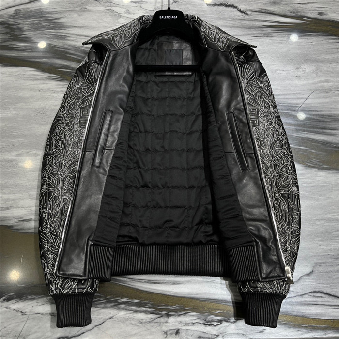2023fw LV Real Leather Jacket Top Version