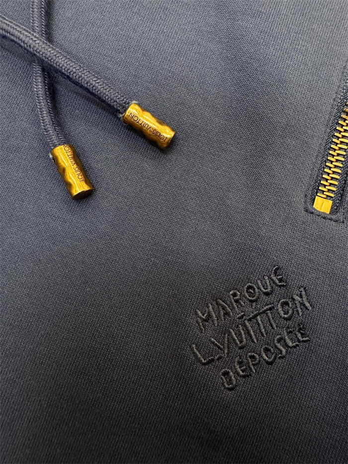 2024fw LV Zipper HoodiePants Top Version