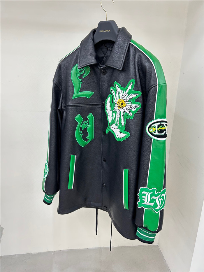 2023SS LV Real Leather Jacket Top Version