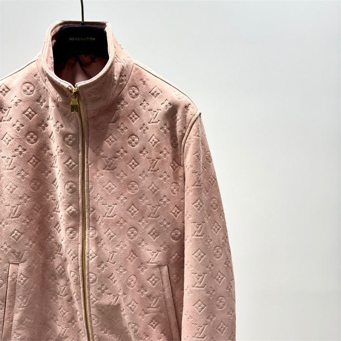 2024fw LV Leather Jacket Top Version