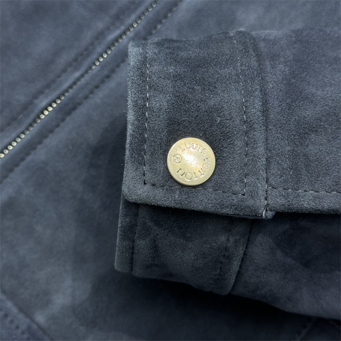 2024fw LV Leather Jacket Top Version