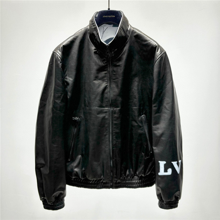 2023fw LV Real Leather Jacket Top Version