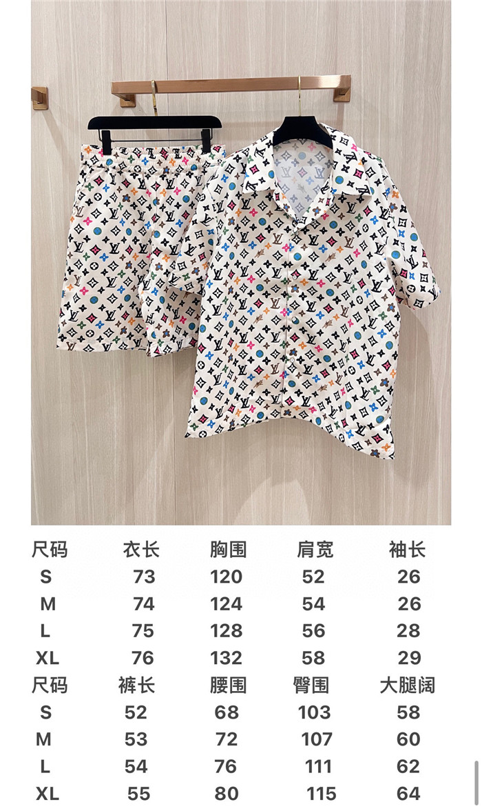 2024SS LV ShirtShorts Top Version