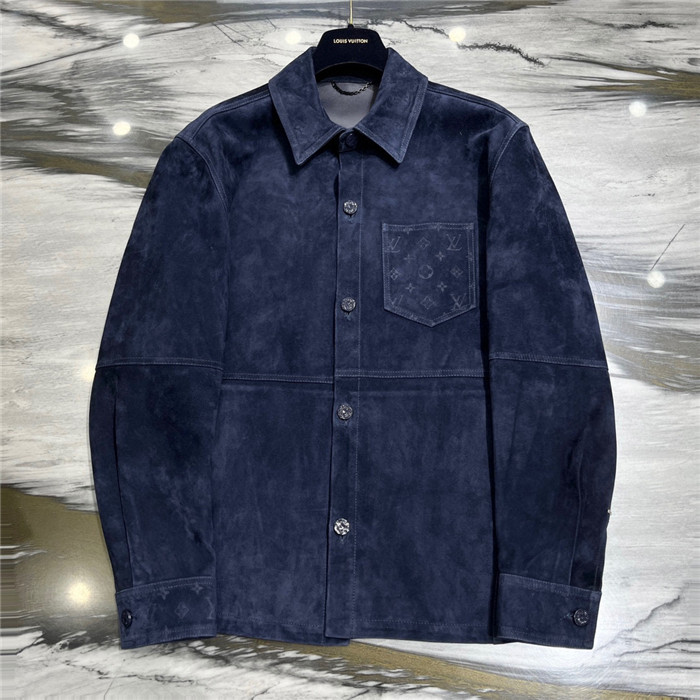 2023fw LV Real Leather Jacket Top Version