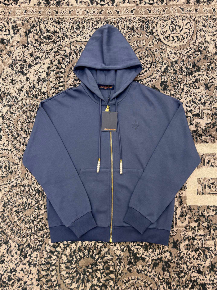 2024fw LV Zipper HoodiePants Top Version