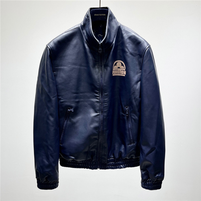 2023fw LV Real Leather Jacket Top Version