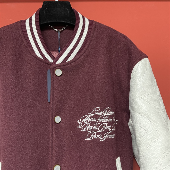 2024fw LV Real Leather Jacket Top Version