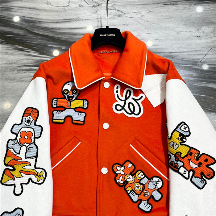 2023fw LV Real Leather Jacket Top Version