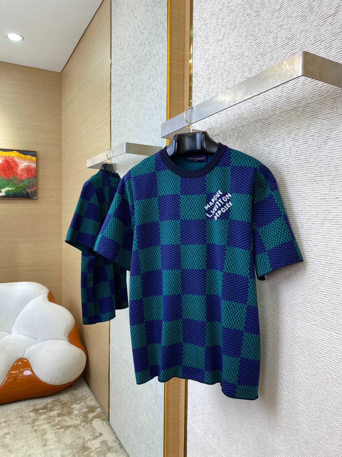 L0vis Vvtt0n checkered short sleeve