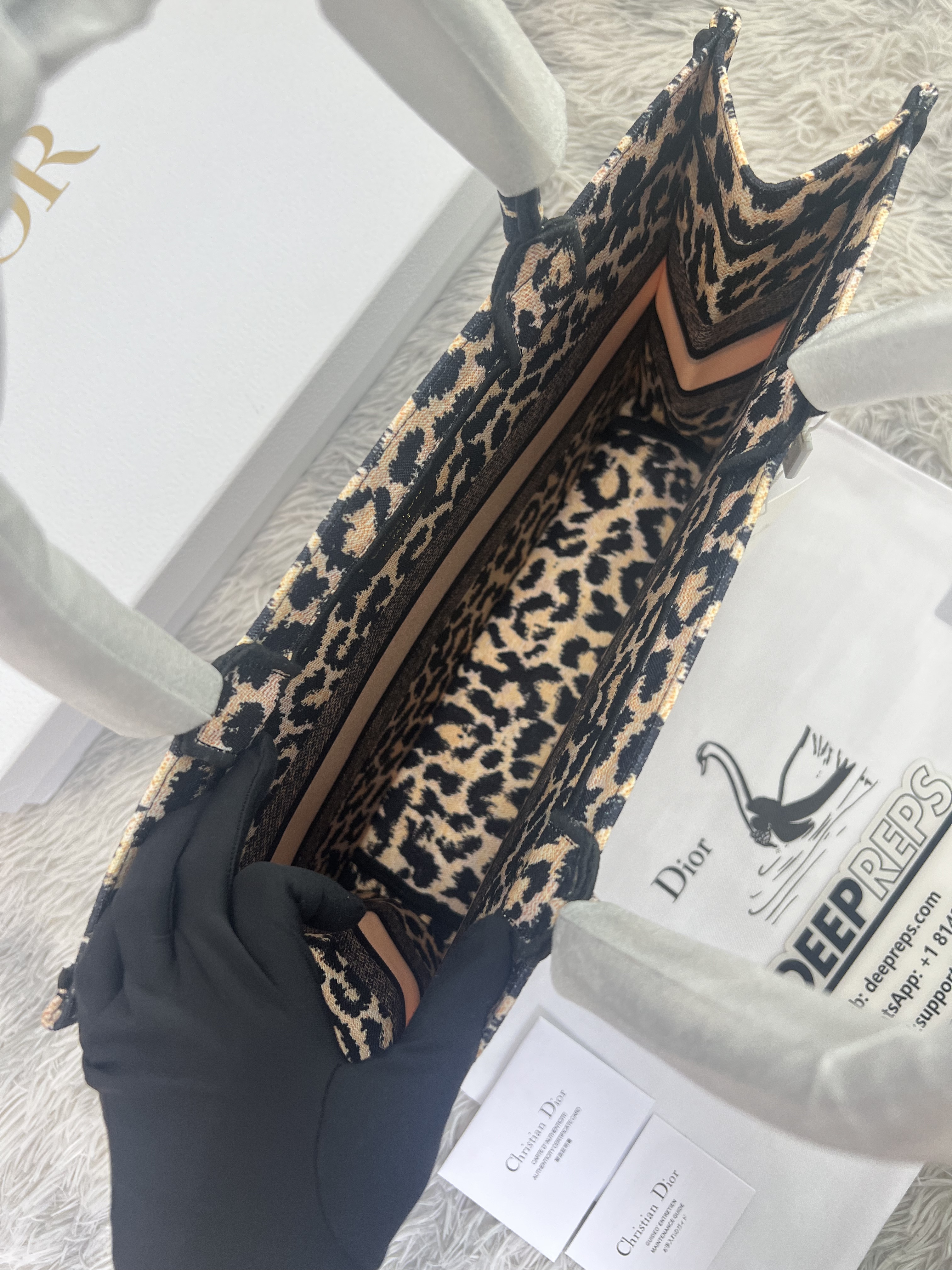 Chr1st1an D10r CD Book Embroidery Replica Tote