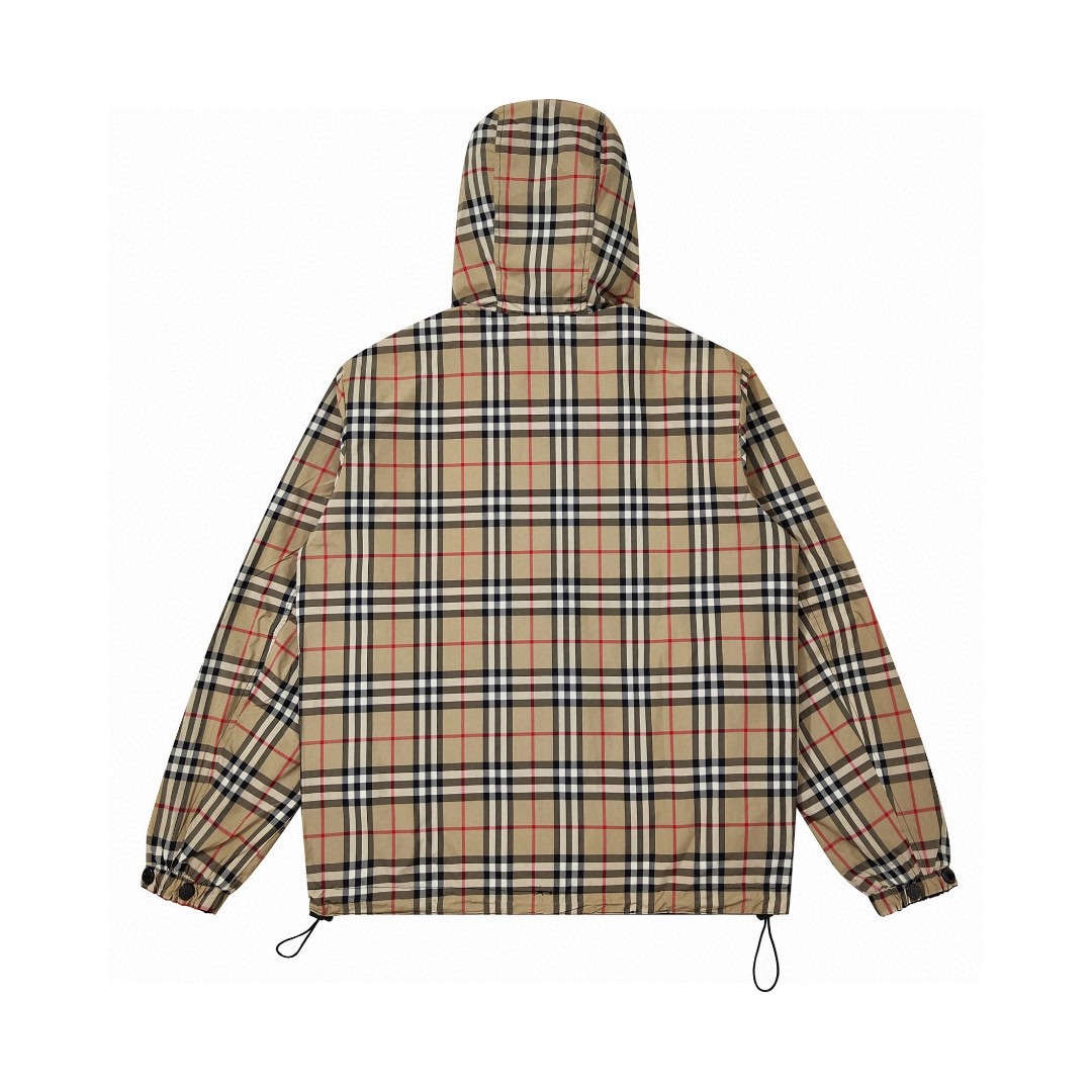 Bv*b*rry Plaid Hooded Jacket rep