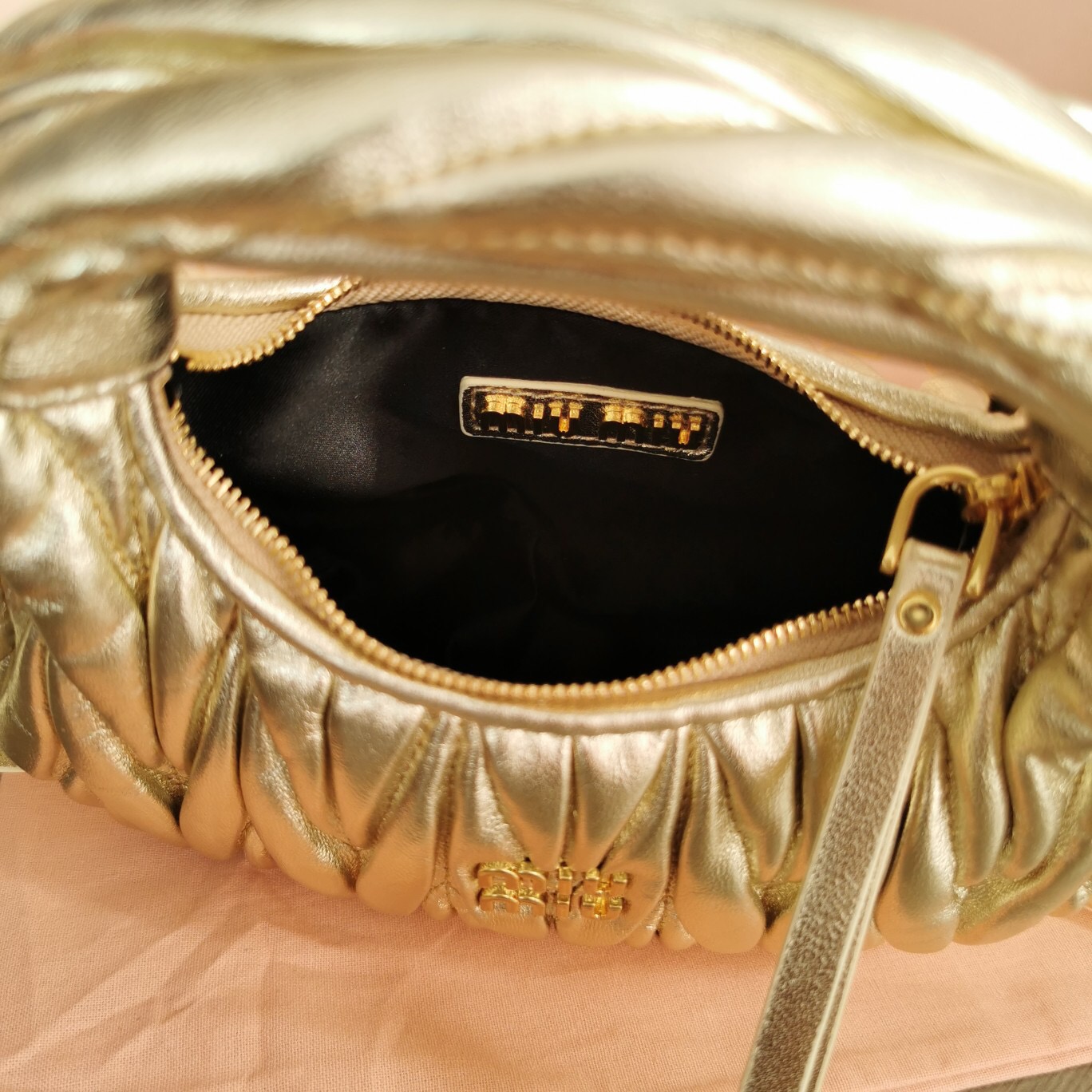 M1um1u new mini MiuWander lambskin handbag